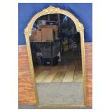 Gilt framed wall mirror 28x46"h; as is