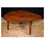 Coffee table made from a forge bellows panel, 44x3