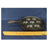 No. 32D 962 cast iron aebleskiver pan; as is