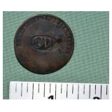 1789 George Washington Inaugural Button: 