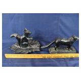 2 figural nutcrackers: Hubley? cast iron Old Dog T