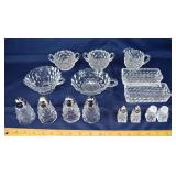 15 Fostoria American pattern table wares: cream &
