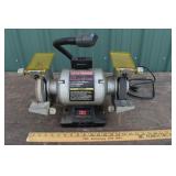 Craftsman 6" bench grinder, working; as is