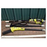 Ryobi 18V pole saw model P4360, working with batte