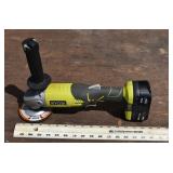 Ryobi 18V 4-1/2" angle grinder model P4221TH, work
