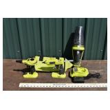 Ryobi 18V tool lot: hand vac P7131ID, glue gun P30