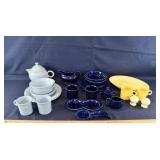 27pcs. Fiesta Ware pottery; as is