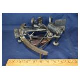 Antique brass sextant; as is