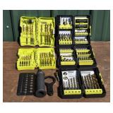 5 Ryobi tool bit sets; as is