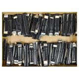 72 black leather watch bands; as is