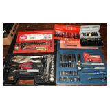 Tool lot: vintage Snap-On 1/4" ratchet, Husky ratc