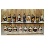 17 Elvis Presley steins produced by CUI, some with