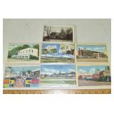 7 vintage Aberdeen MD postcards; as is