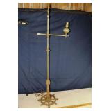 Old floor lamp with ship