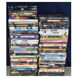 Collection of 60+ DVD and Blu Ray movies; as is