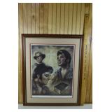Framed print, Inspiration, pencil signed and numbe