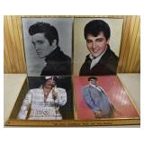 4 Elvis Presley prints, 20"h; as is