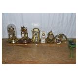 8 assorted clocks; as is