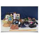 Lot: mens footwear & headgear, advertising drink k