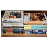 13 Julia Child and Jacques Pepin cook books; as is