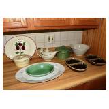 Collection of pottery including Hall