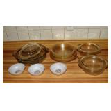 Collection of Fire King and Pyrex; as is