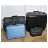 4 pcs Samsonite luggage; as is