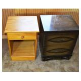 2 bedside tables; as is
