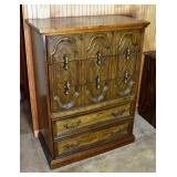 MCM 5 drawer chest, 35x18x47"h; as is