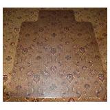 Vinyl office chair carpet protector; as is