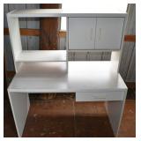 White laminate student desk 42x24x50"h; as is
