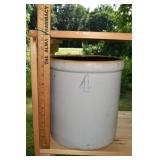 4 gallon stoneware crock; as is