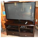 Samsung TV with media cabinet; as is