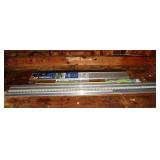2pc aluminum straight edge, threshold, door sweep;