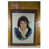 Framed print Elvisly Yours, 40"h; as is