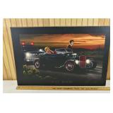 Print on canvas, Joy Ride by Helen Flint; 27"l; as