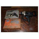 Lot: Craftsman 1/2" drill, B&D 1/2" drill, solderi