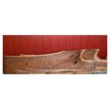 2 live edge walnut planks, 100"x22"x1-1/8"thick; a
