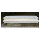 2 Pottery Barn bracket wall shelfs, 36x10x2.5"h; a