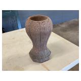 CEMENT GRAVESTONE PLANT HOLDER