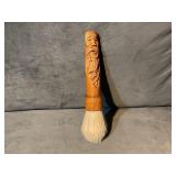 FANCY WOOD HANDLE SHAVING BRUSH