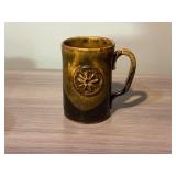 VINTAGE POTTERY MUG = VERY NICE SHAPE