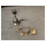 ELVIS PRESLEY CHARM BRACELET AND BELL - NO CLANGER