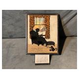 SILHOUETTE PICTURE FRAME WITH POP OUT CALENDAR