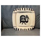 La GIOCONDA POTTERY PLATE = ITALY = FUNKY BIRD