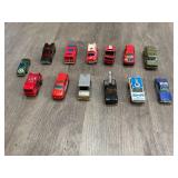 (13)  VINTAGE TOY VEHICLES =