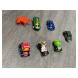 (7)  VINTAGE TOY VEHICLES =  SMALLER