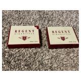 2 VINTAGE REGENT CIGARETTES KING SIZE BOXES