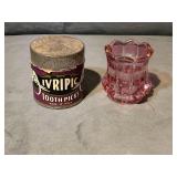 2 VINTAGE TOOTHPICK HOLDERS