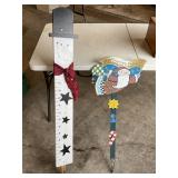 SNOWMAN SNOW MEASURER AND SANTA